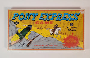 Vintage 1950's PONY EXPRESS BOARD GAME, Cowboys, Indians, Western Toy