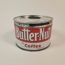 Load image into Gallery viewer, Vintage Mid-Century BUTTER-NUT COFFEE TIN, Vintage Kitchen, Packaging