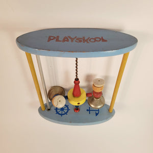 Vintage PLAYSKOOL Baby, Toddler, Children's Navy Sailor Bell Toy