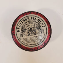 Load image into Gallery viewer, Antique, French REGLISSE FLORENT Vanilla Licorice Medicinal Paste TIN, EMPTY