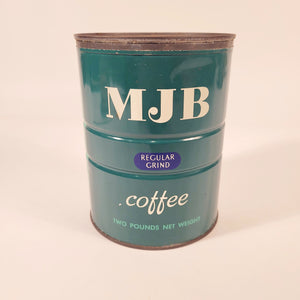 Vintage MJB Regular Grind Coffee Tin Canister, Empty
