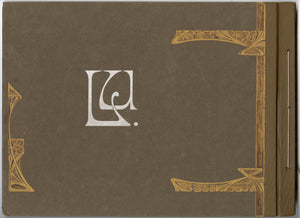 Antique, Original Lefevre Utile Biscuits Celebrity Card Album, Art Nouveau