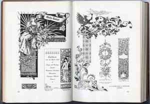 1900 J.G. Schelter & Giesecke German Decoration and Design Book, Art Nouveau Stock Cuts for Advertising, VERY RARE