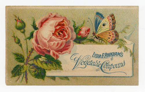 Victorian Lydia E.Pinkham Vegetable Compound, Quack Medicine Trade Card