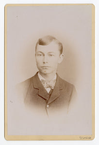 Victorian Cabinet Card, Young Boy, Frock Coat || Manitowoc, Wisconsin