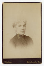 Load image into Gallery viewer, Victorian Cabinet Card, Regal Old Woman || Pittsburgh, PA.