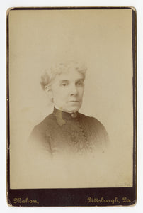 Victorian Cabinet Card, Regal Old Woman || Pittsburgh, PA.