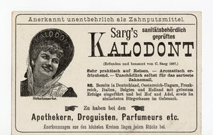 Victorian German Sarg's Kalodont, Quack Medicine Trade Card || Kids at Play