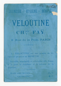 Victorian Veloutine Bath Powder French Trade Card || Health & Beauty