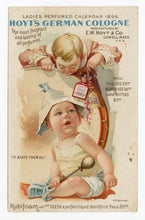 Load image into Gallery viewer, Victorian Hoyt&#39;s German Cologne, Ladies Perfumed Calendar 1896