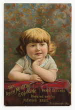 Load image into Gallery viewer, Victorian Rich Mikado Cologne, Perfume Trade Card || Fleming Bros.