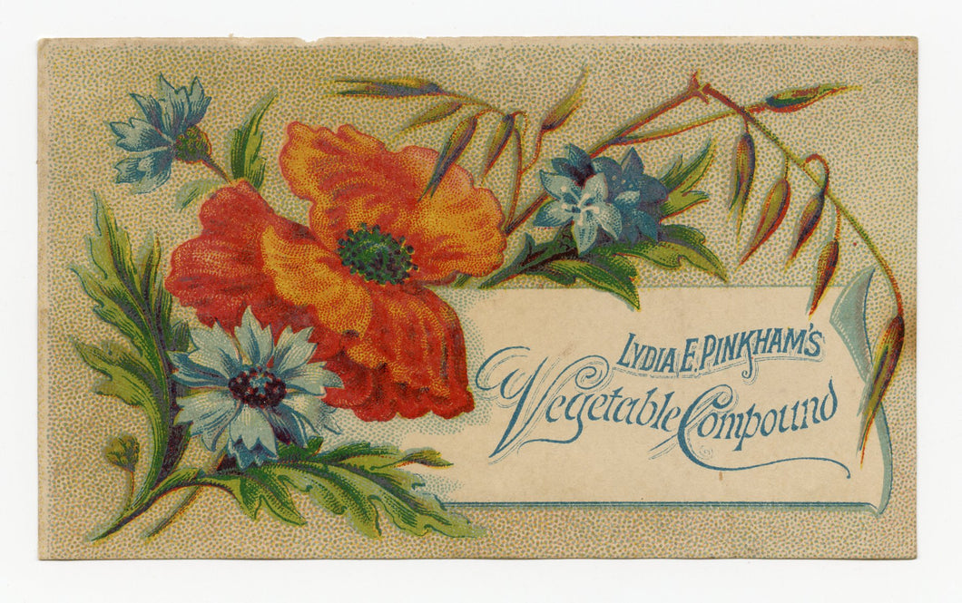 Victorian Lydia Pinkham's Vegetable Compound, Quack Medicine Trade Card