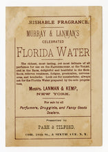 Load image into Gallery viewer, Victorian Murray &amp; Lanman Florida Water Perfume Trade Card || Cherub, Rose