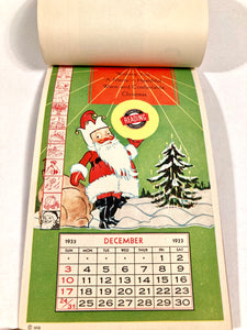 1933 Vintage READING ANTHRACITE Full Promotional Calendar, Jester Design