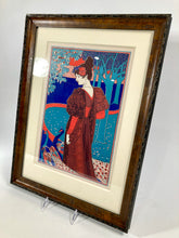 Load image into Gallery viewer, 1897 Framed Art Nouveau, LA FEMME AU PAON, Louis Rhead, L&#39;Estampe Moderne