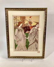 Load image into Gallery viewer, Antique Framed LE PASSANT Lithograph, Robert Engels, L&#39;Estampe Moderne