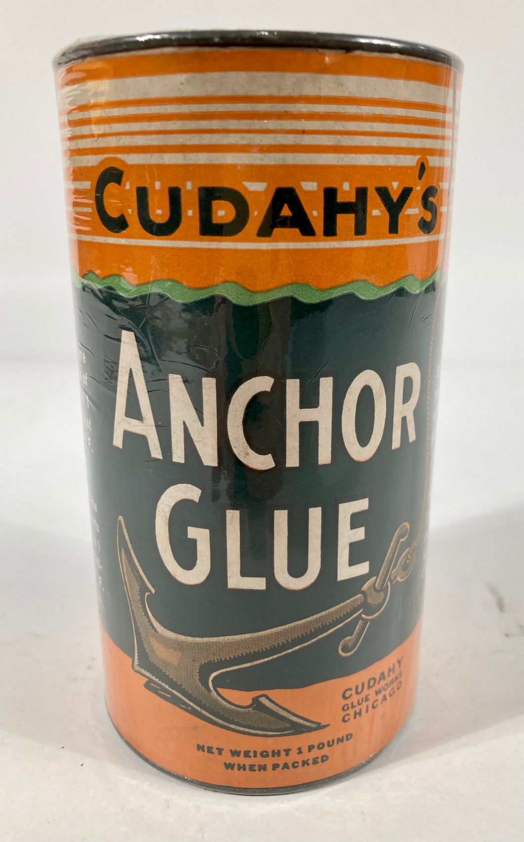 Antique, Unopened CUDAHY'S Anchor Glue, Vintage Nautical Product