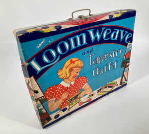 1942 Loom Weave and Tapestry Outfit, Children's Knitting Game, Fashion, Art