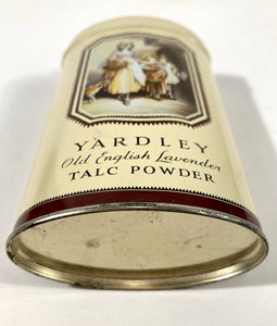 Antique Yardley Old English Lavender Talcum Powder Tin, Partially Full