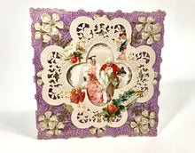 Load image into Gallery viewer, Antique 1910&#39;s Layered Paper VALENTINES Card, Art Nouveau Inside || &quot;A Token of Love&quot;