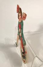 Load image into Gallery viewer, Antique MECHANICAL 1920&#39;s-1930&#39;s VALENTINE, Girl with Umbrella and Heart || &quot;To My Sweetheart&quot;