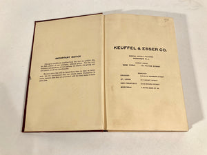 1921 KEUFFEL & ESSER CO. CATALOG, Drawing Materials, With Price List Pamphlet