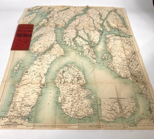 Load image into Gallery viewer, Antique 1920s Gall &amp; Ingalis Tourists Map of The Clyde, Scotland, United Kingdom