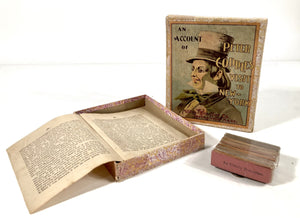 Antique An Account of Peter Coddles Visit to New York, Children's Card Game