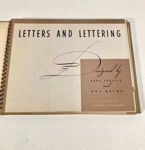 1943 NEW LETTERS AND LETTERING, Art, Graphic Design Book