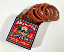 Load image into Gallery viewer, Antique American One Dozen Fruit Jar Canning Rings in Original Box, Eagle