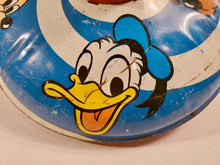 Load image into Gallery viewer, 1973 Tin DISNEY SPINNING TOP, Mickey Mouse, Donald Duck, Goofy, Pluto 