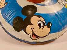 Load image into Gallery viewer, 1973 Tin DISNEY SPINNING TOP, Mickey Mouse, Donald Duck, Goofy, Pluto 