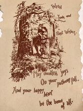 Load image into Gallery viewer, Antique 1910&#39;s VALENTINE&#39;S DAY Card || &quot;With Love and Best Wishes&quot;