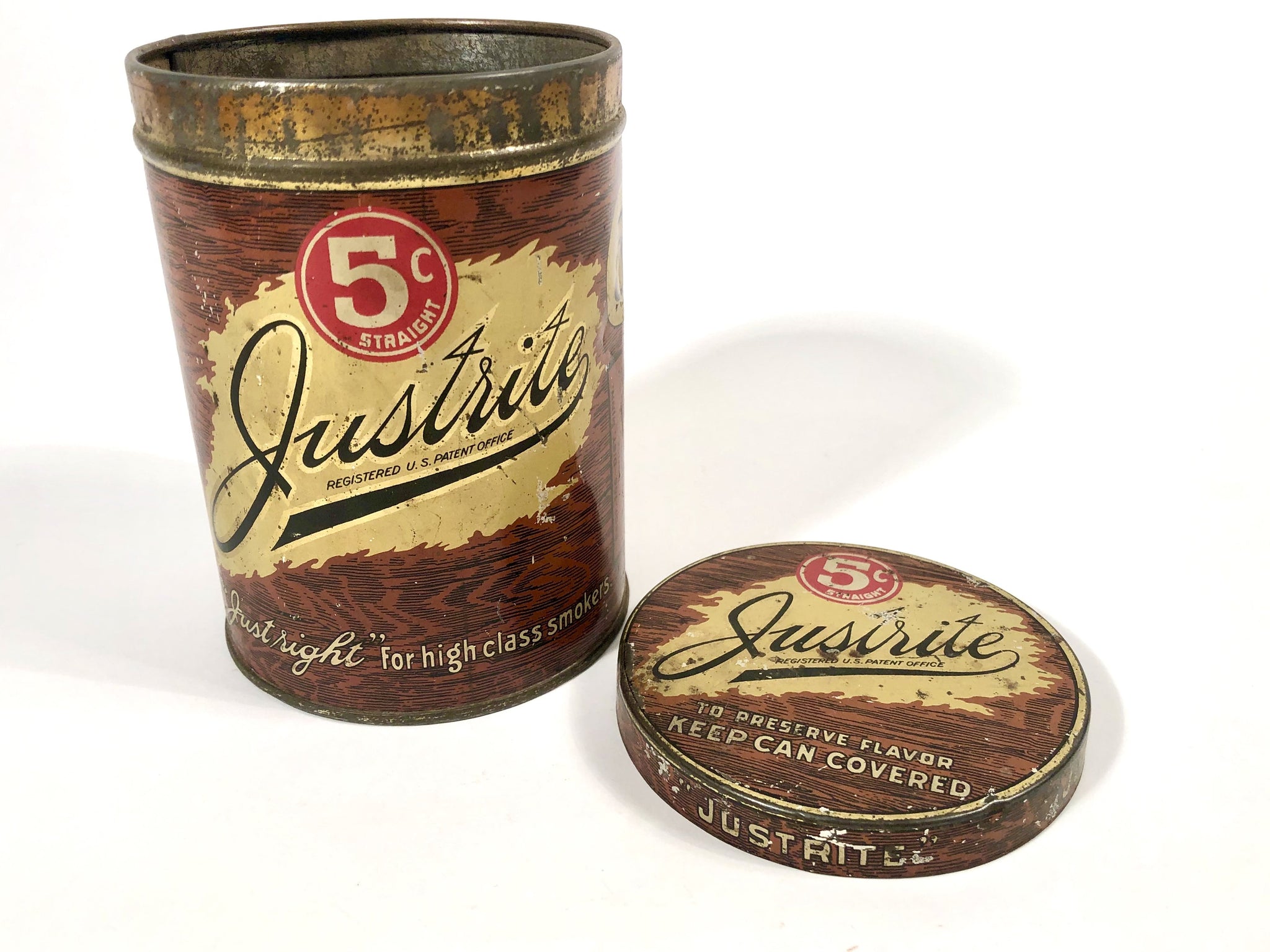 just suits tobacco tin Vintage Advertising Cut Plug Lunch Box with Latch Vintage Lunch Box Style Tobacco