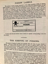 Load image into Gallery viewer, 1952 Druggists&#39; UNIVERSAL POISON REGISTER Book, Antidotes, Full List