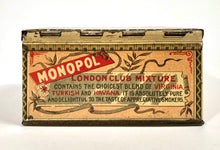 Load image into Gallery viewer, Antique MONOPOL LONDON CLUB Mixture Smoking Tobacco Tin || EMPTY