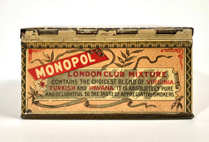 Antique MONOPOL LONDON CLUB Mixture Smoking Tobacco Tin || EMPTY