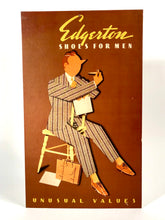 Load image into Gallery viewer, 1940&#39;s EDGERTON SHOES for Men Stand-up Advertising Sign