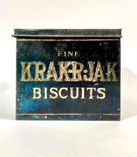 Load image into Gallery viewer, Antique Fine KRAK-R-JAK BISCUIT Tin Box || Union Biscuit Company
