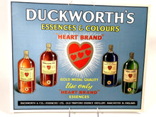 Load image into Gallery viewer, 1930&#39;s DUCKWORTH&#39;S ESSENCES &amp; COLOURS Store Display Advertising Sign