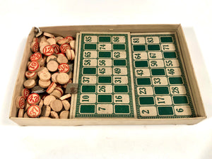 1920's BANNER LOTTO COMPLETE Children's Game Box || Early Parker Brothers Inc.