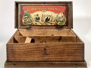 Early 1900's THE BOY'S FAVORITE TOOL CHEST Toy Toolbox No. 260