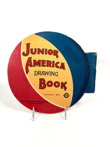 1921 Children's JUNIOR AMERICA DRAWING BOOK, Coloring Book || Saalfield Publishing Co.
