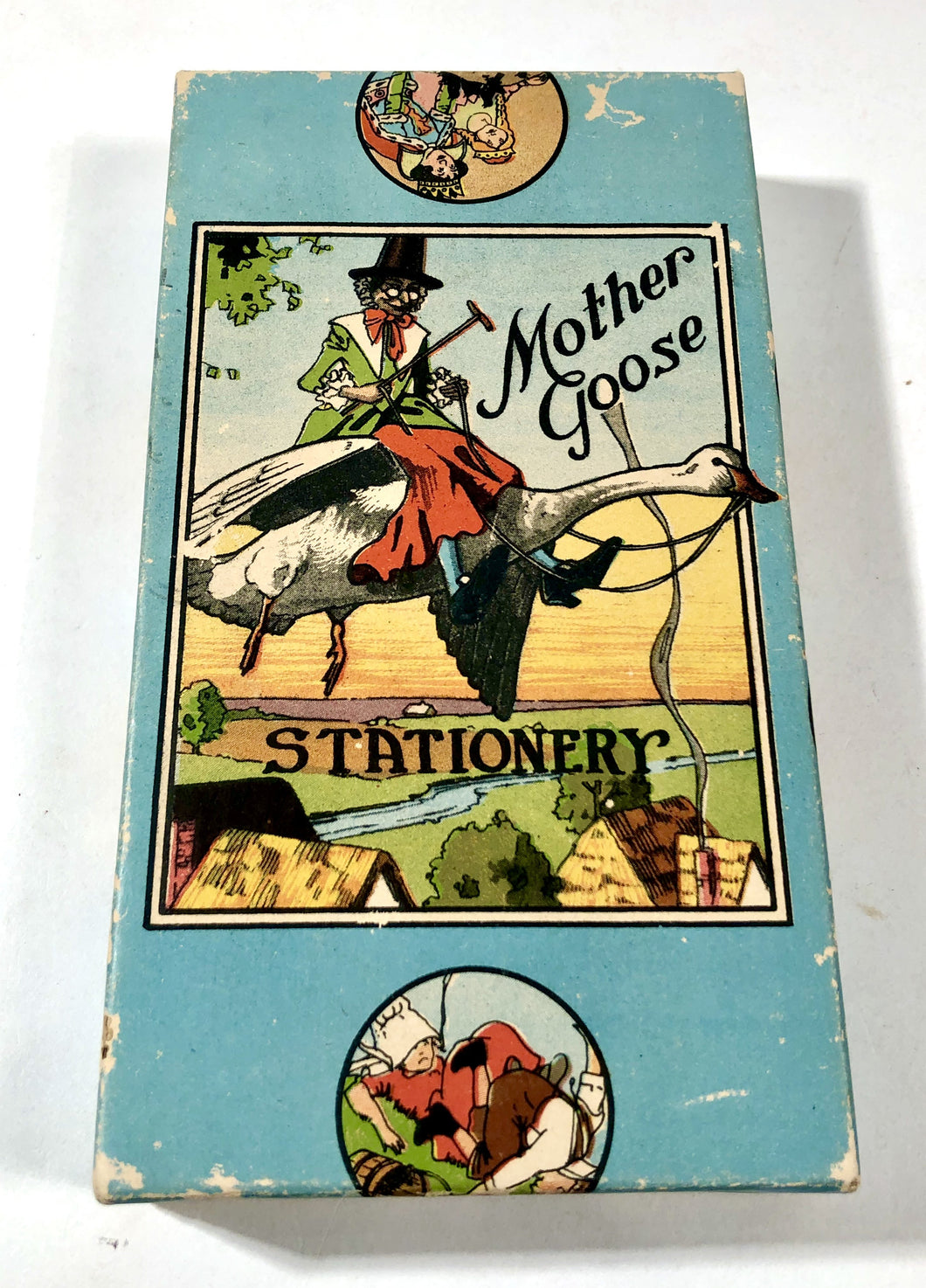 1920's MOTHER GOOSE STATIONARY Display Box || Nursery Rhyme Illustrations