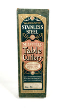 Load image into Gallery viewer, Antique 1910&#39;s-1920&#39;s Sheffield Stainless Steel TABLE CUTLERY BOX, Vintage Kitchen