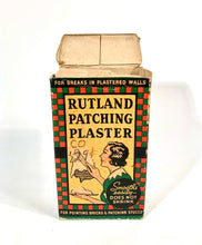 Load image into Gallery viewer, Antique 1930&#39;s Rutland PATCHING PLASTER Box, Vintage Home Improvement