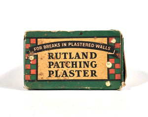 Antique 1930's Rutland PATCHING PLASTER Box, Vintage Home Improvement