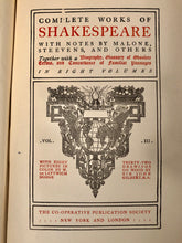 Load image into Gallery viewer, Antique SHAKESPEARE Collected Plays Book || Taming of the Shrew, Winter&#39;s Tale, Macbeth, King John, Comedy of Errors - TheBoxSF