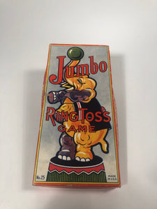 JUMBO the Elephant Vintage RING TOSS GAME, Rosebud Art Co. || Vintage Circus