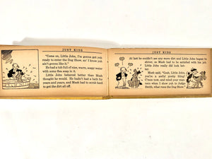 1934 ADVENTURES OF JUST KIDS Children's Story and Cartoon Book || Ad Carter